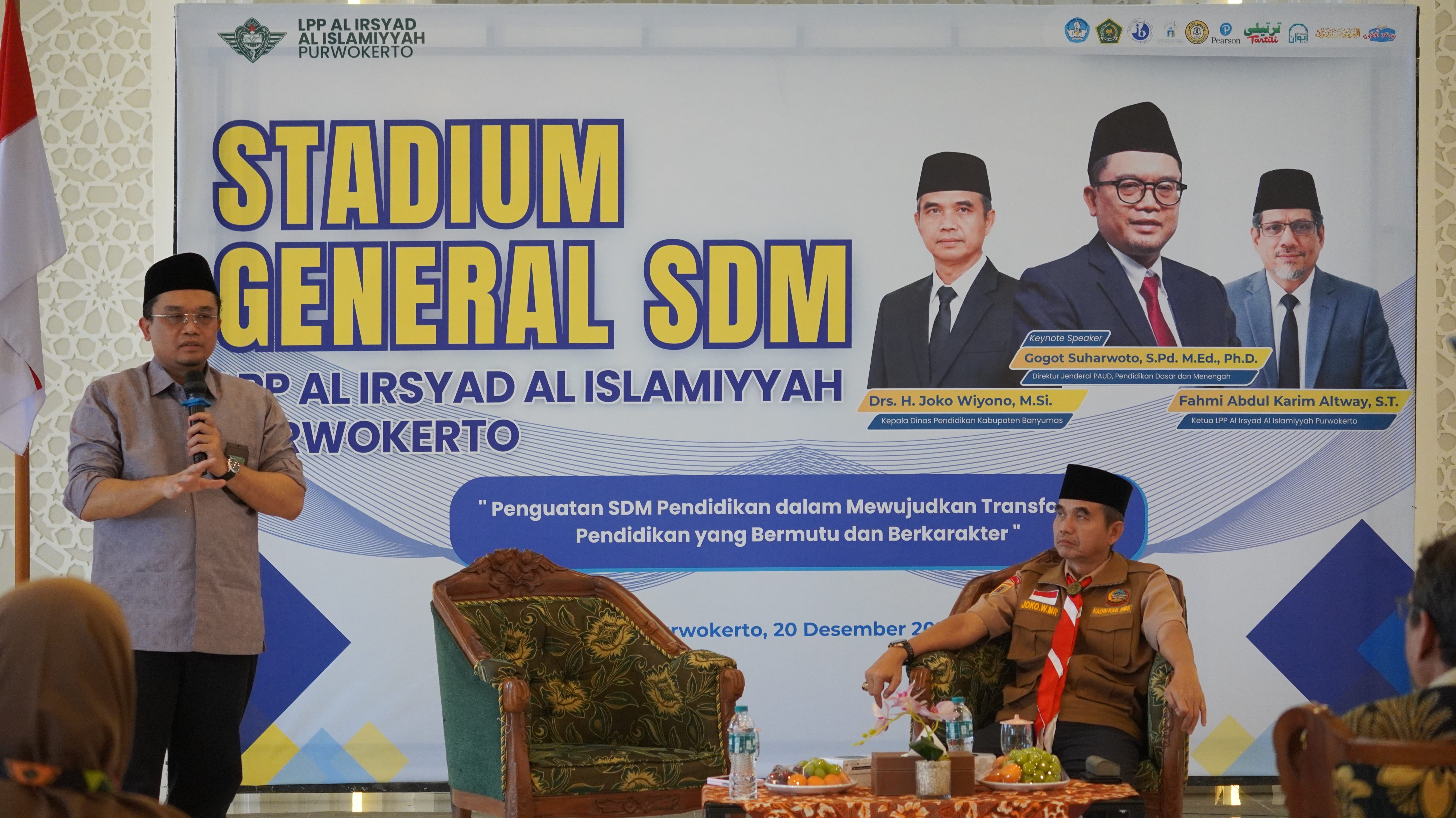 Stadium General SDM LPP Al Irsyad Al Islamiyyah Purwokerto Dihadiri oleh Direktur Jenderal PAUD, Pendidikan Dasar dan Menengah Kemdikbud RI Bapak Gogot Suharwoto, S.Pd., M.Ed., Ph.D.,
